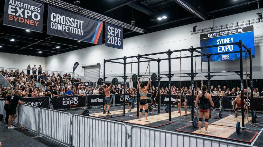 Live CrossFit competition at AusFitness Expo Sydney September 2026